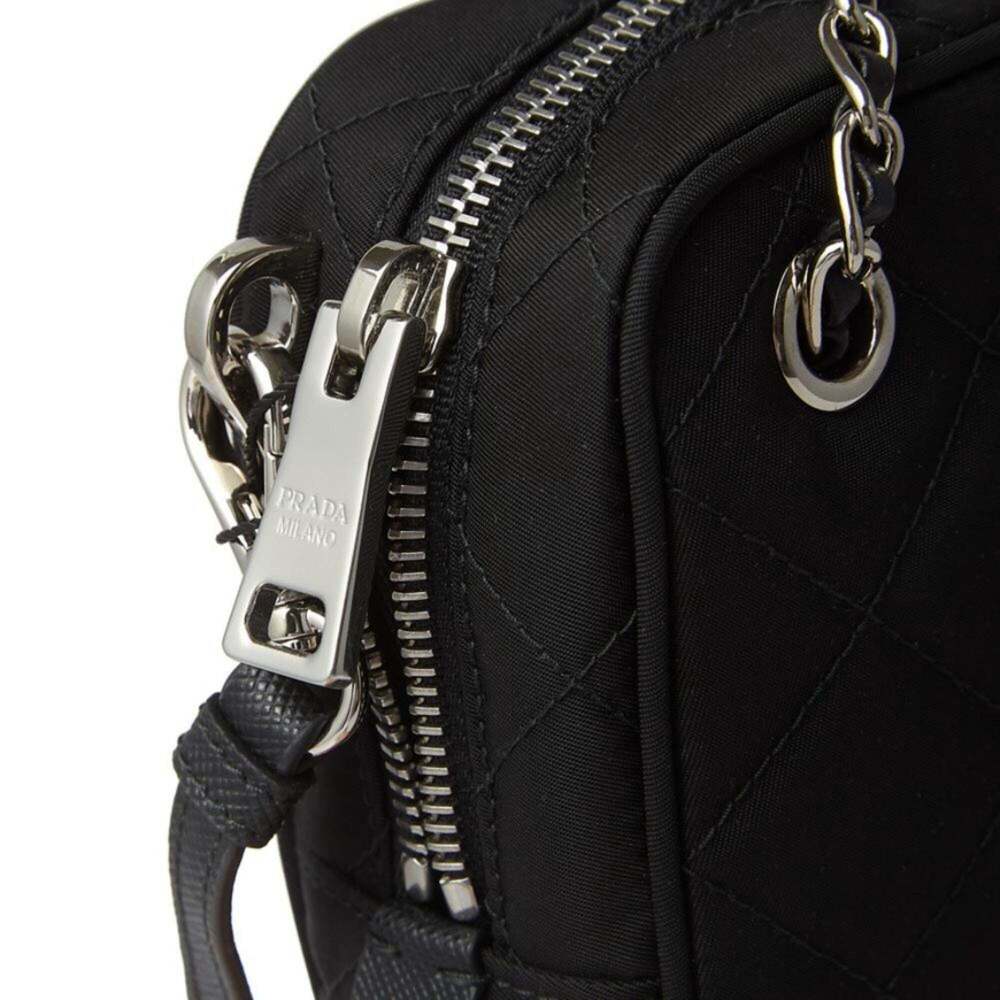 Prada Re-Edtion Nylon Quilted Black Triangle Logo Crossbody - Picture 7 of 10